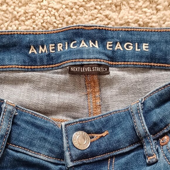 American Eagle Distressed Jean Shorts, Women's Size 10 - Picture 5 of 5